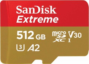 【 サンディスク 品 】 microSD 512GB UHS-I U3 V30 書込最大130MB/s Full HD & 4K アクション SanDisk Extreme SDSQXAV-512G-GH3MA メー