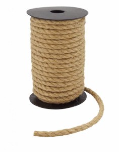 k-cocochi 麻ロープ 8mm 15ｍ ジュート 麻縄 園芸 梱包 キャットタワー 麻紐 ジュートロープ