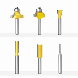 CSOOM ルーター・トリマービットセットプロ 超ルーター 軸径6mm ((3本 ストレートビット+3))