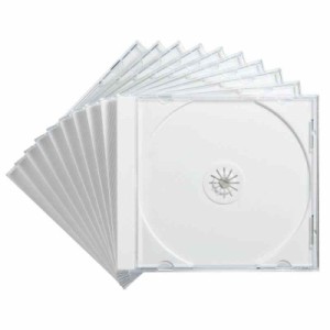 サンワサプライ ・・CDケース (ホワイト, 10枚セット)