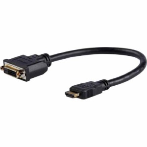  HDMI-DVI-D変換ケーブルアダプタ 20cm HDMI(19ピン) オス-DVI-D(25ピン) メス HDDVIMF8IN