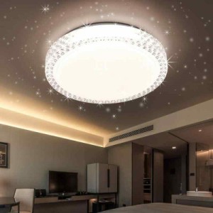 LED シーリングライト 星空効果 15W 6~4畳 天井ライト 照明器具 昼光色6000K 玄関 門灯 廊下 和室 照明 おしゃれ 台所 洗面所 トイレ 引