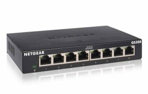 NETGEAR 卓上型コンパクト アンマネージスイッチングハブ GS308 ギガビット 8ポート 静音ファンレス 省電力設計 3年