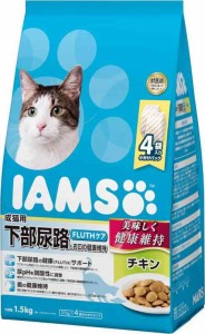 アイムス (IAMS) キャットフード 成猫用 下部尿路とお口の健康維持 チキン 1.5kg