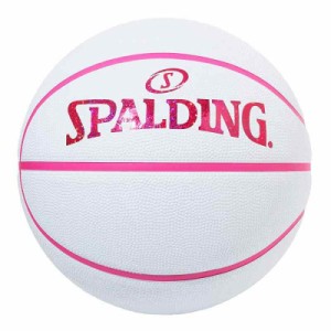 SPALDING(スポルディング) バスケットボール ボール デザイン 6号 ラバー (ホログラム ホワイト×ピンク)