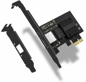  2.5Gbps LANカード インテル I225-V Gigabit ネットワークカード NIC PCI-E x1 接続 RJ45