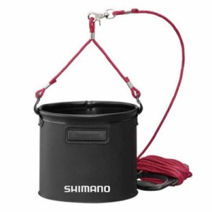 シマノ(SHIMANO) 釣り用バケツ・バッカン 水汲ミバッカン BK-053Q 17cc/19cm/21cm (ブラック, 19cm)