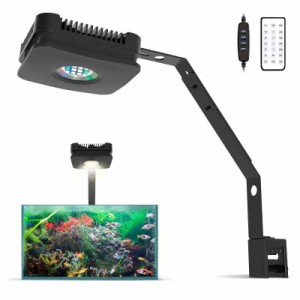 Lominie水槽ライト アクアリウム LED 熱帯魚ライト 水族館Ledランプ 4チャネル調整可能 30 W水槽 淡水魚 栽培水槽スタンド