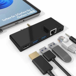 Microsoft Surface Go3/Go2/Go 専用USBハブ Rytaki Pro サーフェス ゴー対応ドッキングステーション 4K@30Hz HDMIポート + USB 3.0ポート