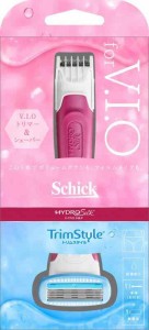 シック Schick ハイドロシルク トリムスタイル ホルダー (付き) VIO 女性用 カミソリ ホワイトピンク 2個アソート