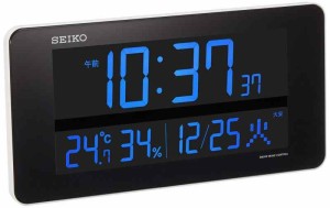 セイコークロック(Seiko Clock) セイコー クロック 掛け 置き 兼用 電波 デジタル 交流式 カラー液晶 シリーズC3 白 DL208W 