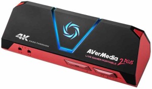 AVerMedia HDMI usb Live Gamer Portable 2 PLUS AVT-C878 PLUS [4Kパススルー対応 ゲームの録画・ライブ配信用キャプチャーデバイス] DV