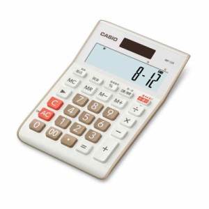 CASIO(カシオ) 余り計算電卓 12桁 日数&時間計算 ミニジャストタイプ ベージュ MP-12R-BE-N エコマーク認定