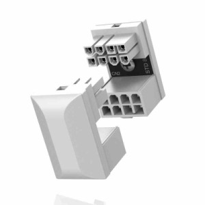 Power adapter white (8ピン180度角度 - 標準タイプ(2個入))