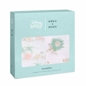 おくるみ  ガーゼ ベビー 【 日本品 aden + anais おくるみ 2枚 セット The Lion King モスリンコットン 100%使用 】 120 × 120cm エイ