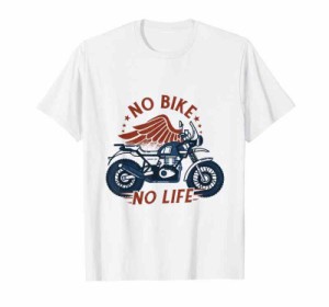 バイク 面白tシャツ No Bike No Life メンズ オートバイ モーターサイクル おもしろ ツーリング 服 Tシャツ