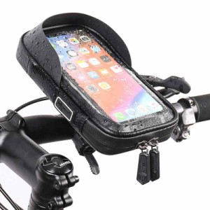 自転車 スマホ ホルダー 防水 スタンド Oziral オートバイ バイク スマートフォン振れ止め 脱落防止 GPSナビ 携帯 固定用 に適用 ロード