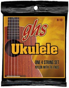 GHS Strings ghs ウクレレ弦 HAWAIIAN UKULELE/ハワイアンウクレレ (コンサート/スタンダード) ブラックナイロン H-10