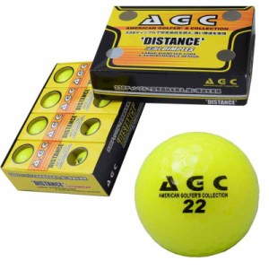 LEZAX(レザックス) ゴルフボール AGC 2ピース 1ダース(12個入り) ネオンイー AGBA-4714 YE