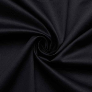 日本紐釦貿易(Nippon Chuko) 綿サテン生地 巾108cm×1m切売カット 黒 YS11063-6-1M 生地 無地生地 綿サテン