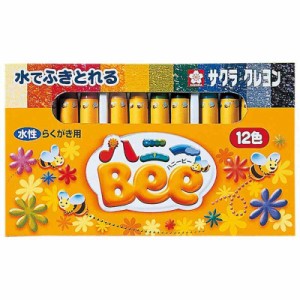 サクラクレパス 水性クレヨン ハニーBee 12色 WY12R1