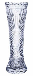 アデリア 花瓶 ガラス花瓶 センテンスL [一輪挿し/直径約8x高さ約23cm/クリア/クリスタル] 日本製 F-70064