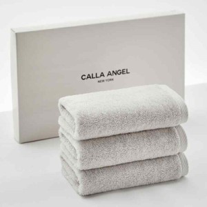 Calla Angel New York 極上 タオル 高級綿 エジプト綿100% 柔らかい 高吸水 厚手 コットン 甘撚り 箱入り ギフト プレゼント 海外 人気 