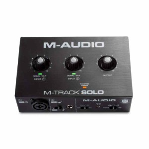 M-Audio USBオーディオインターフェース 音楽制作ソフト付 Mac Win 再生 ライブ配信 宅録 コンボジャック M-Track Solo