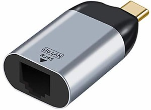 オーディオファン USB変換アダプタ USB-C - 有線 LAN変換アダプタ 10/100/1000MbpsのUSB C RJ45 ギガビット (1000BASE-T) 対応