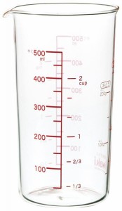 iwaki(イワキ) 耐熱ガラス 計量カップ メジャーカップ 500ml KTMC-500