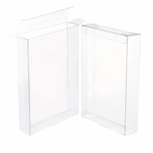 BENECREAT PVC透明プラスチックケース 透明 折り畳みボックス 防水 フィギュア入れ 小物入れ クリアギフトボックス 包装資材 (17.5x12x3c