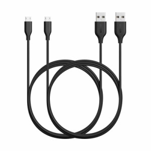 Anker PowerLine Micro USB ケーブル 【急速充電・高速データ転送対応】Galaxy Xperia Android各種 その他USB機器対応 (1.8m×2)