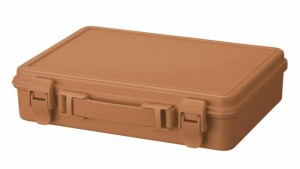 天馬(Tenma) 軽くて扱いやすいプラスチック製の収納ボックス B5サイズのノートがぴったり 裁縫箱 小物入れ ハコット オレンジ 幅29×奥行