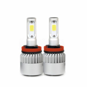 YAOFAO プリウス 30系 ZVW30 led ヘッドライト 12v/24v 対応 8000lm 6500k 2個 72W/セット (H11(ロービーム))