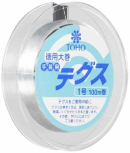 TOHO テグス 太さ約0.17mm×約100m巻 1号 スキ 6-100-1