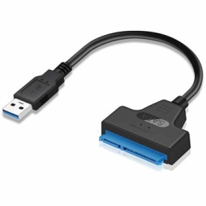 サムコス SATA USB 3.0 変換アダプター 2.5インチ SSD/HDD用 SATAケーブル 5Gbps 高速 SATA3 コンバーター USB3.0 2TB SSD/HDD 外付け 変