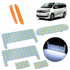 トヨタ プリウス 50系 LED ルームランプ PRIUS ZVW5 専用設計 7点セット LED 126発 ホワイト ムーンルーフなし車用 室内灯 専用工具付き 