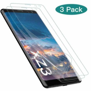 GeeRic Sony Xperia XZ3 801so 対応 フィルム 全面吸着 TPU 3枚 濡らす必要ない 3D曲面 エッジ対応 Xperia XZ3 sov39 対応 保護フィルム 