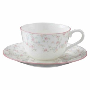 Noritake ボーンチャイナ キューティーローズ カップ&ソーサー (ティー・コーヒー碗皿)