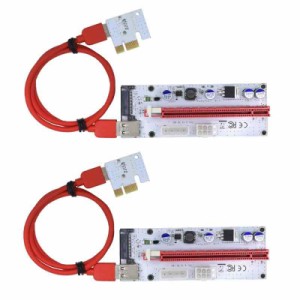 Pci-Eライザー 008S Expr 1 x 4 x 8X 16Xエ、60cm USB 3.0ケーブル、Sata 15ピン - 6 ピン 電力ケーブル（ツーピース）