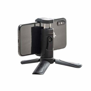 サンワダイレクト スマホ 三脚 軽量 80g iPhone14シリーズ対応 スマホスタンド 360°回転 カメラ/三脚 取付対応 200-DGCAM018