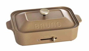 BRUNO ブルーノ コンパクトホットプレート 本体 プレート5種 (たこ焼き セラミックコート鍋 平面 マルチ グリル) レシピブック 付き ジン