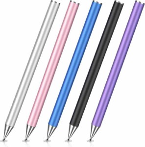MEKO タッチペン 5本セット スタイラスペン スマートフォン タブレット スタイラスペン iPad iPhone Android 超高精度 (5本セット)