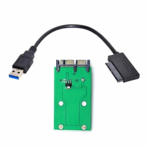 Xiwai USB 3.0 - mSATA 50ピン SSD & 1.8インチ Micro SATA 7+9 16ピン アダプター アドオンカード PCBA