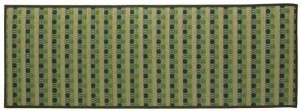 キッチンマット い草 い草マット 国産 ドット柄 『Fドロップ』 (約43×120cm, グリーン)