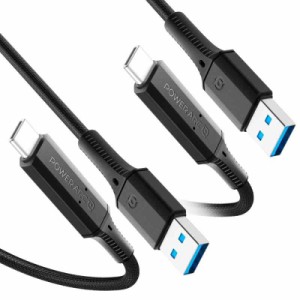 Spigen 2本セット USB-C & USB-A ケーブル 1m [ 60W / QC対応 / 5Gbps / USB 3.2 ] 急速充電 Galaxy Z Fold 5 / Z Flip 5 S23 S22 S21 S2