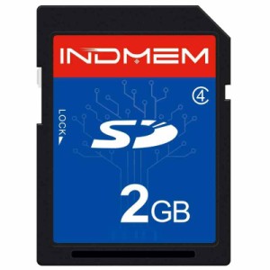 INDMEM SDカード 2GB Class4 SLC メモリカード カメラカード フラッシュメモリカード (2GB)