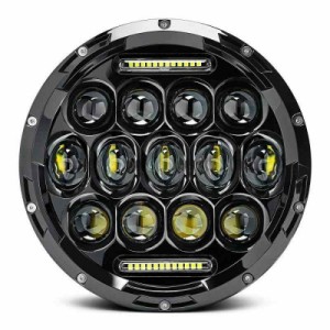 Samman ヘッドライト7インチ ledヘッドライト ハーレー DRL付き Hi/Loビーム ホワイト明るい 防水75W 1個セット