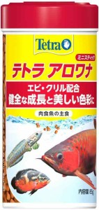 テトラ (Tetra) アロワナミニスティック 85g 肉食魚の主食 エビクリル配合 健全な成長と美しい色彩 浮上性フード 熱帯魚 肉食魚 エサ