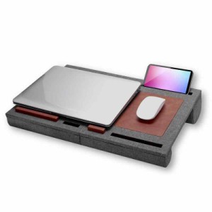 折りたたみ 膝上 テーブル PC クッション テーブル ベッドテーブル マウスパッド付 持ち運び可能 ノートパソコン タブレット用 ラップト